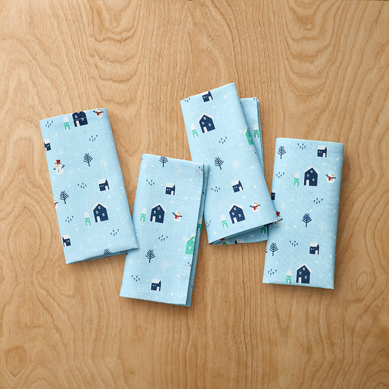 Seasonal Printed Napkins, Set of 4
