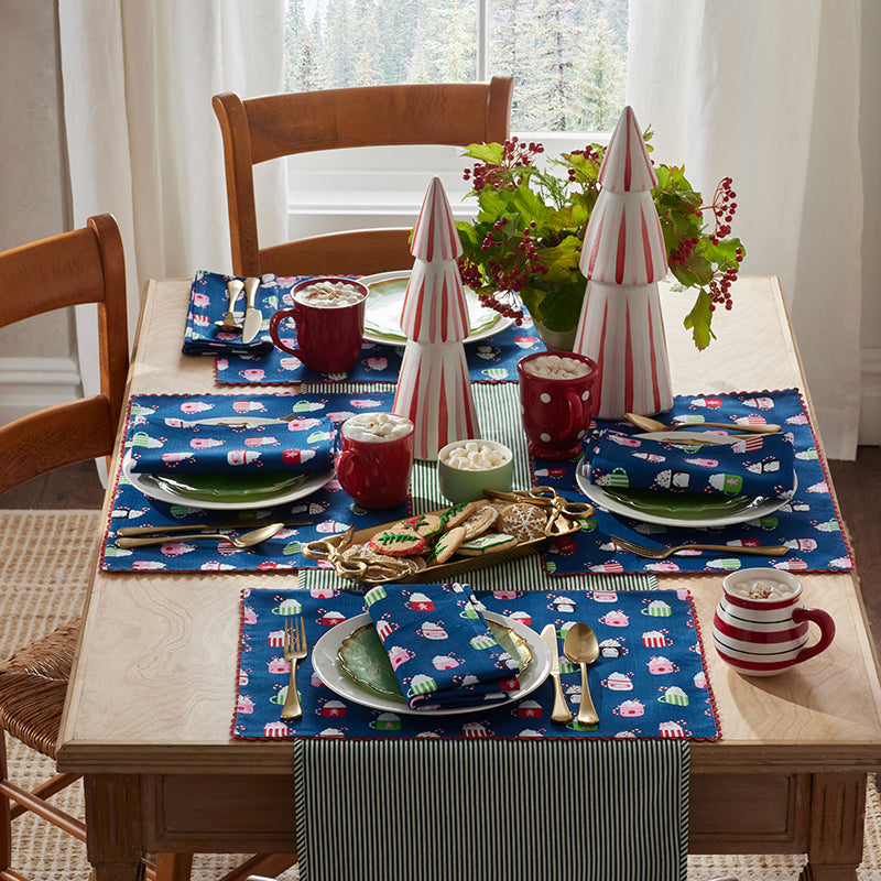 Seasonal Printed Napkins, Set of 4