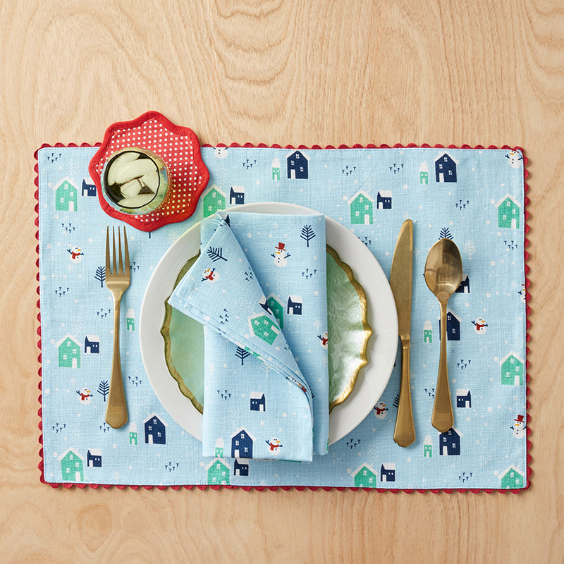 Seasonal Printed Napkins, Set of 4