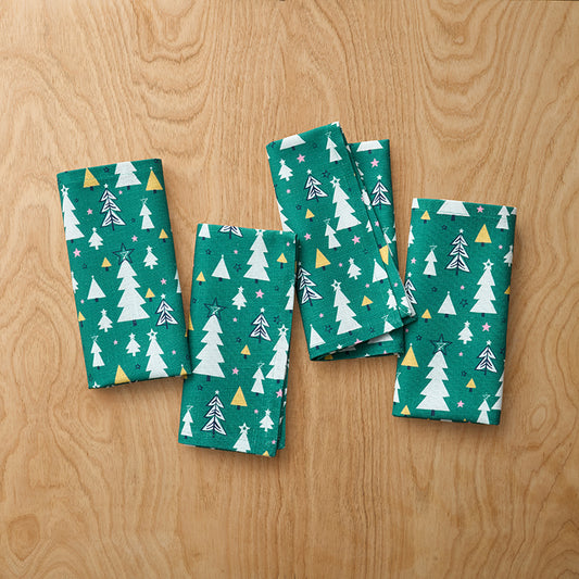 Seasonal Printed Napkins, Set of 4