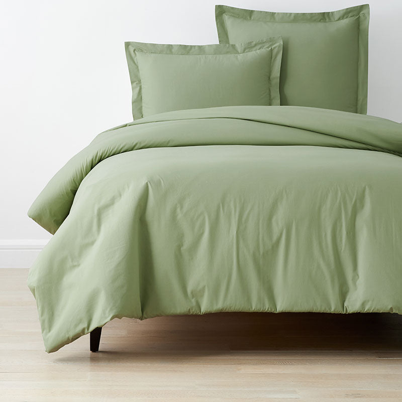 Classic Cool Organic Cotton Percale Solid Duvet Cover