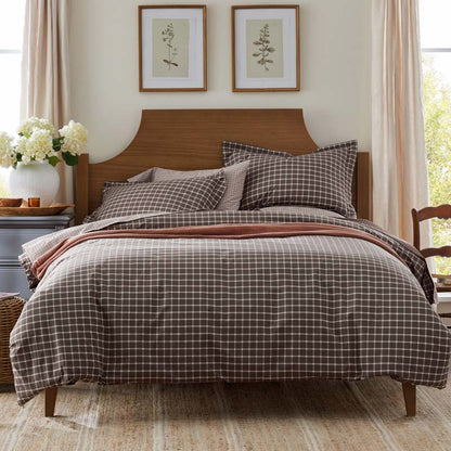 Classic Stripes and Plaids Cool Yarn-Dyed Cotton Percale Sham