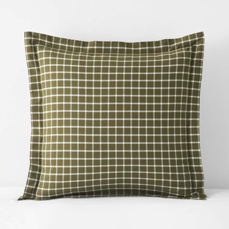 Classic Stripes and Plaids Cool Yarn-Dyed Cotton Percale Sham