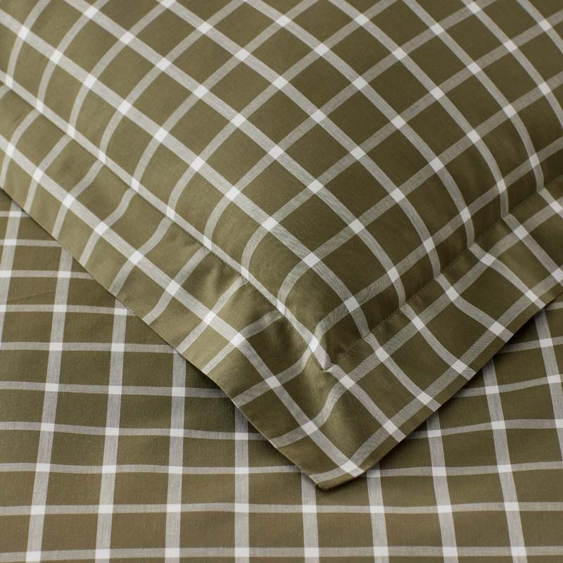 Classic Stripes and Plaids Cool Yarn-Dyed Cotton Percale Sham