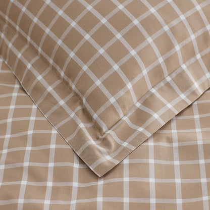 Classic Stripes and Plaids Cool Yarn-Dyed Cotton Percale Duvet Cover