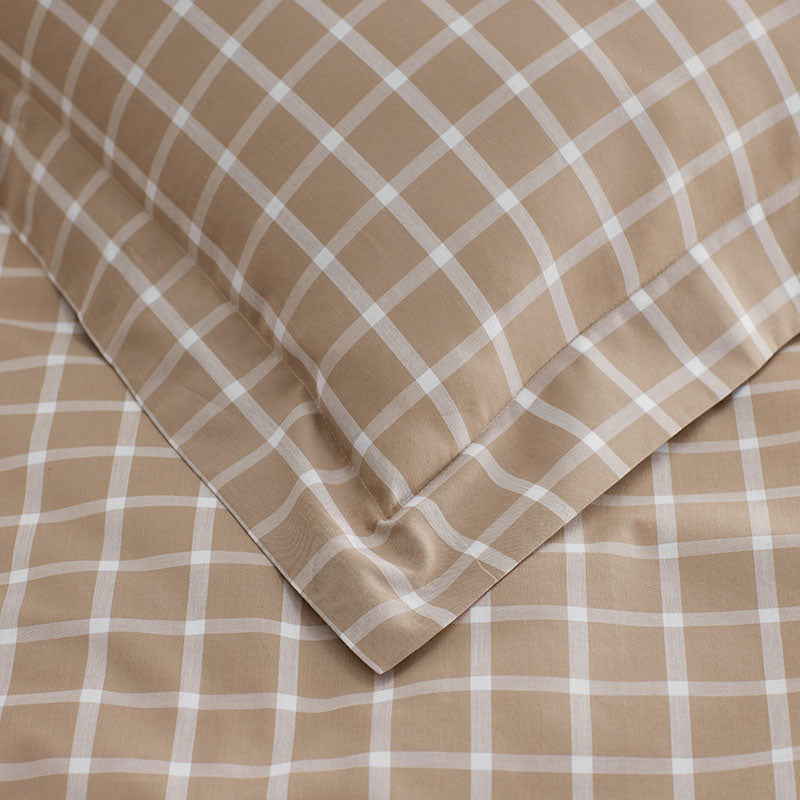 Classic Stripes and Plaids Cool Yarn-Dyed Cotton Percale Fitted Bed Sheet