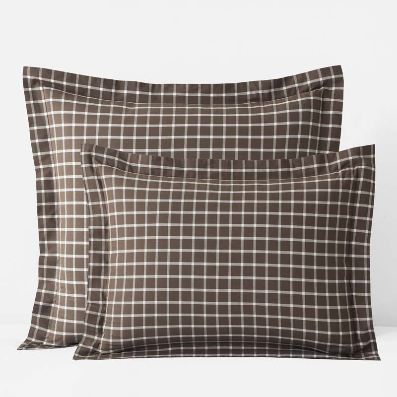 Classic Stripes and Plaids Cool Yarn-Dyed Cotton Percale Sham