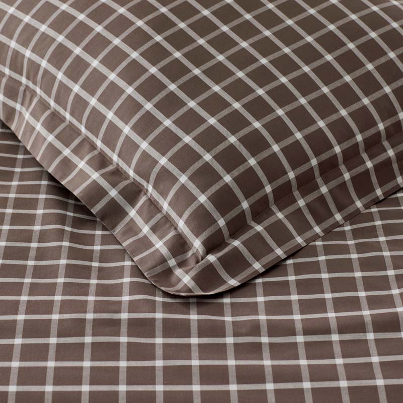 Classic Stripes and Plaids Cool Yarn-Dyed Cotton Percale Flat Bed Sheet