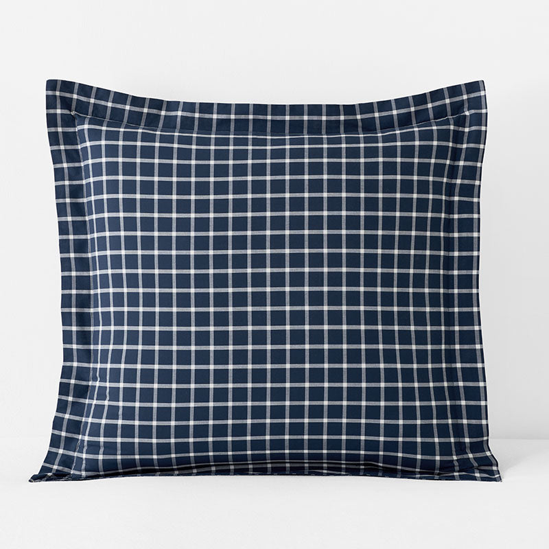 Classic Stripes and Plaids Cool Yarn-Dyed Cotton Percale Sham