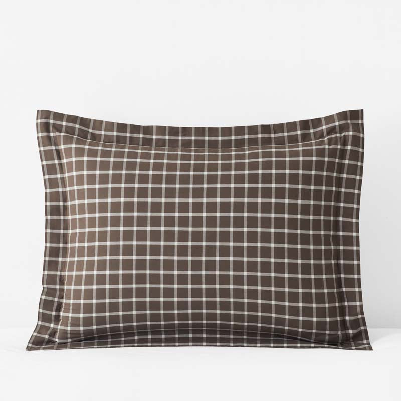 Classic Stripes and Plaids Cool Yarn-Dyed Cotton Percale Sham