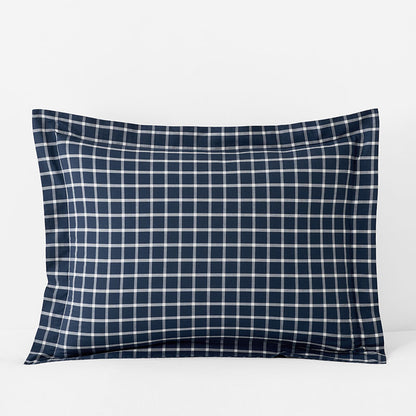 Classic Stripes and Plaids Cool Yarn-Dyed Cotton Percale Sham