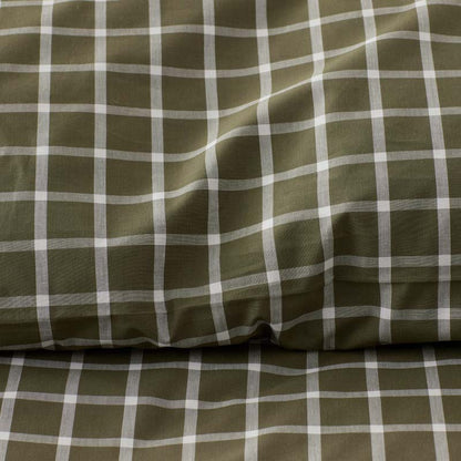Classic Stripes and Plaids Cool Yarn-Dyed Cotton Percale Flat Bed Sheet