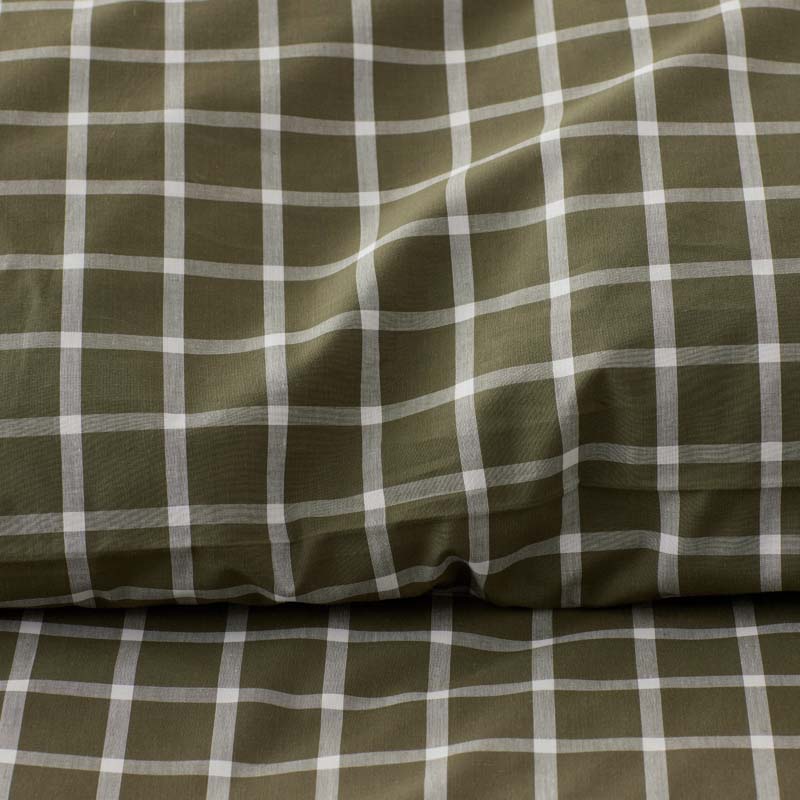 Classic Stripes and Plaids Cool Yarn-Dyed Cotton Percale Fitted Bed Sheet