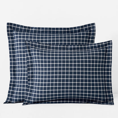 Classic Stripes and Plaids Cool Yarn-Dyed Cotton Percale Sham