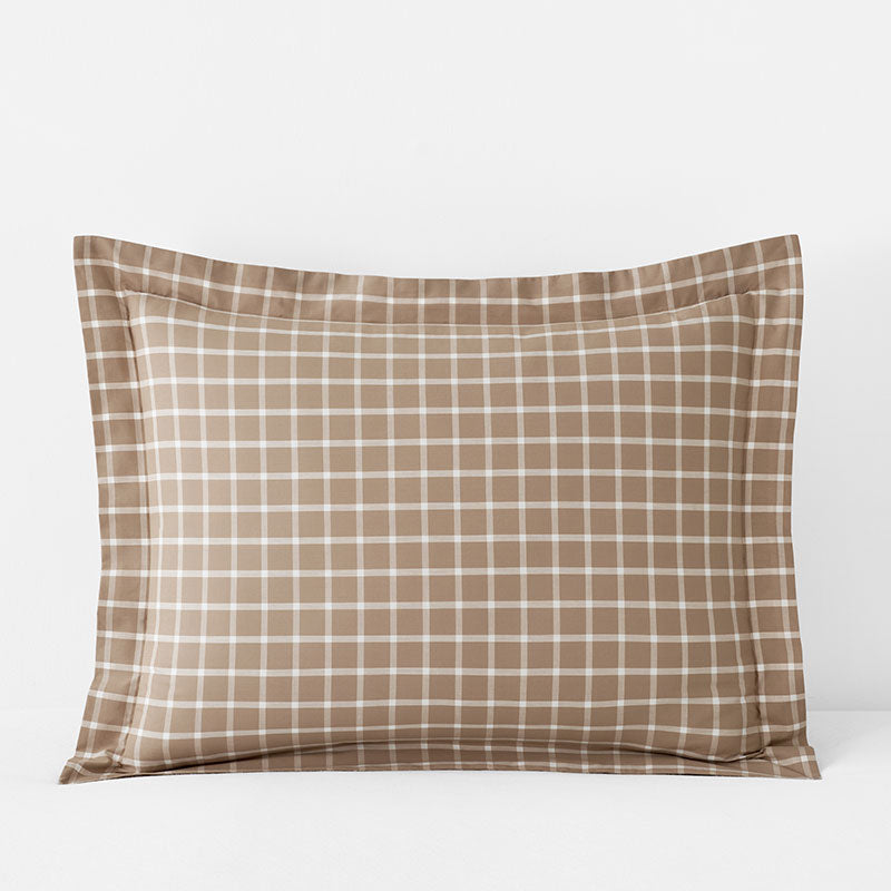 Classic Stripes and Plaids Cool Yarn-Dyed Cotton Percale Sham