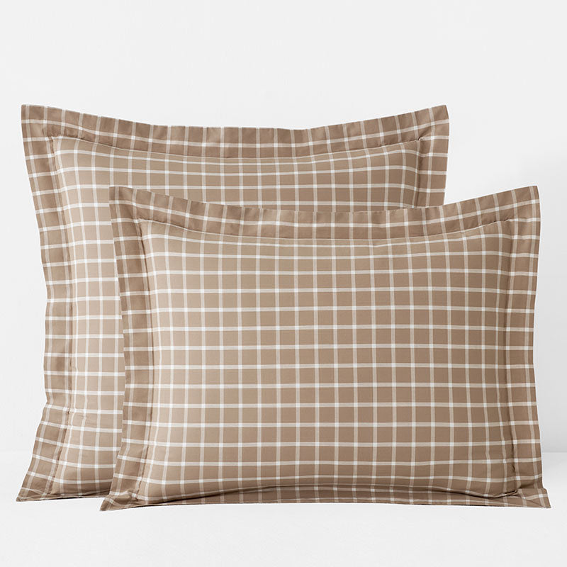 Classic Stripes and Plaids Cool Yarn-Dyed Cotton Percale Sham