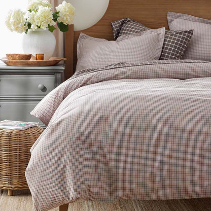 Classic Stripes and Plaids Cool Yarn-Dyed Cotton Percale Pillowcase Set