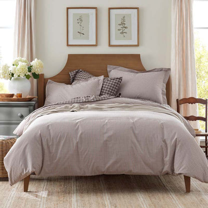 Classic Stripes and Plaids Cool Yarn-Dyed Cotton Percale Bed Sheet Set