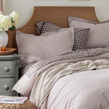 Classic Stripes and Plaids Cool Yarn-Dyed Cotton Percale Sham