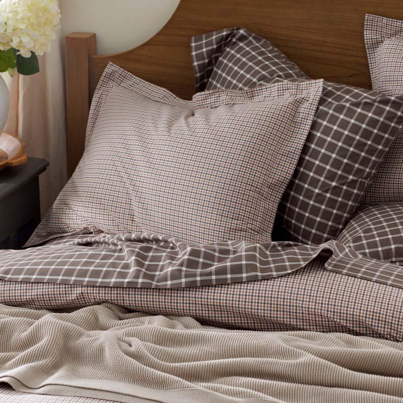 Classic Stripes and Plaids Cool Yarn-Dyed Cotton Percale Bed Sheet Set