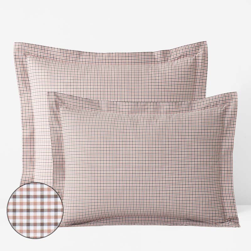 Classic Stripes and Plaids Cool Yarn-Dyed Cotton Percale Sham