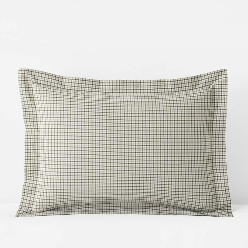 Classic Stripes and Plaids Cool Yarn-Dyed Cotton Percale Sham
