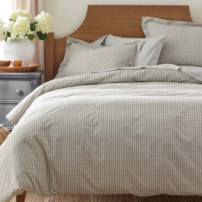 Classic Stripes and Plaids Cool Yarn-Dyed Cotton Percale Bed Sheet Set