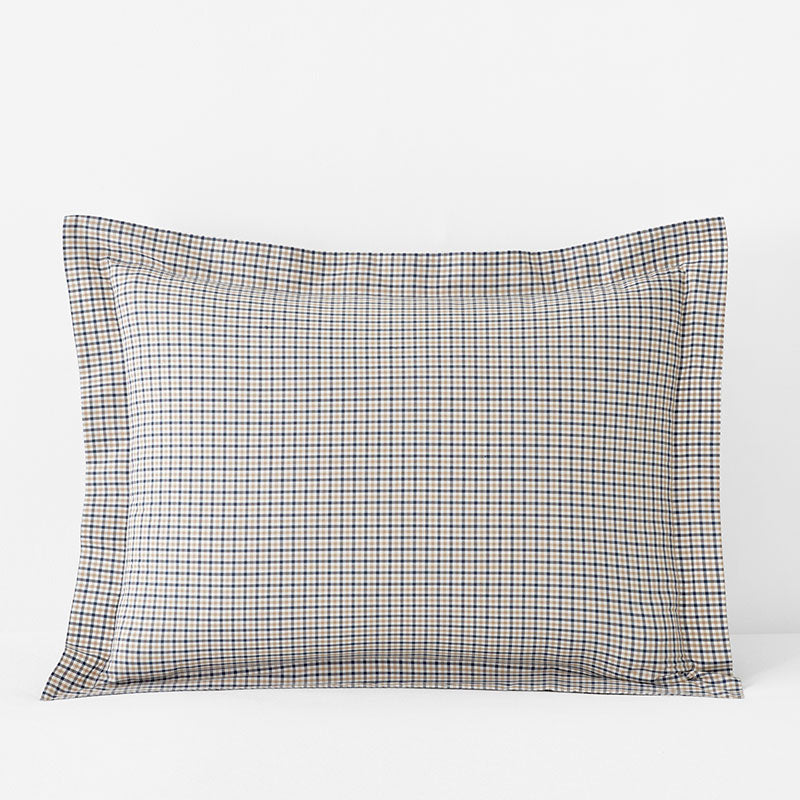Classic Stripes and Plaids Cool Yarn-Dyed Cotton Percale Sham