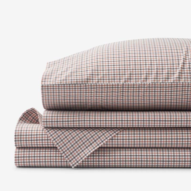Classic Stripes and Plaids Cool Yarn-Dyed Cotton Percale Bed Sheet Set
