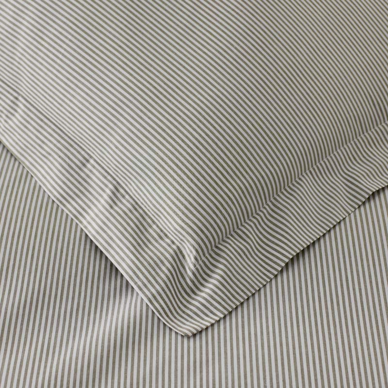 Classic Stripes and Plaids Cool Yarn-Dyed Cotton Percale Flat Bed Sheet