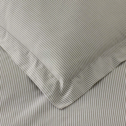 Classic Stripes and Plaids Cool Yarn-Dyed Cotton Percale Fitted Bed Sheet