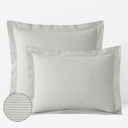 Classic Stripes and Plaids Cool Yarn-Dyed Cotton Percale Sham