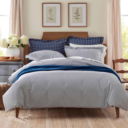 Classic Stripes and Plaids Cool Yarn-Dyed Cotton Percale Sham