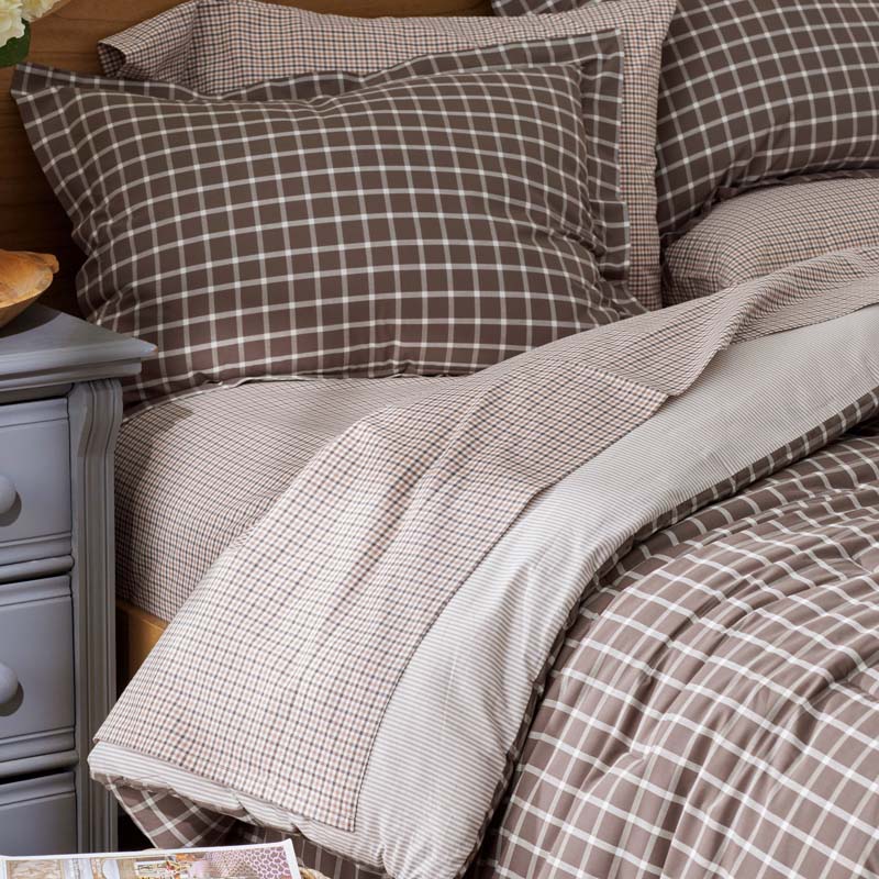 Classic Stripes and Plaids Cool Yarn-Dyed Cotton Percale Bed Sheet Set