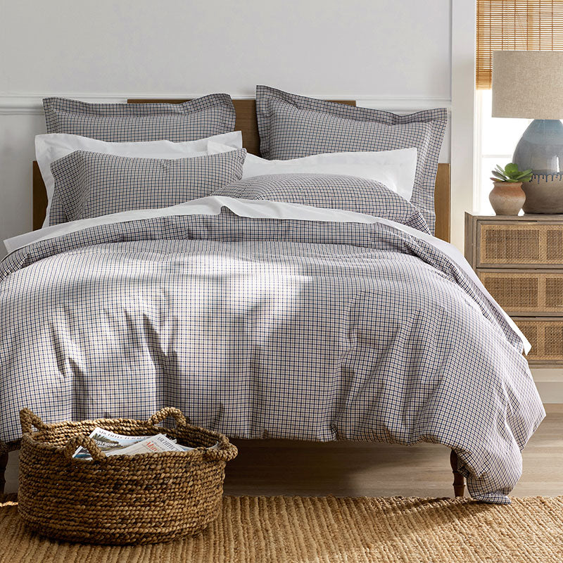 Classic Stripes and Plaids Cool Yarn-Dyed Cotton Percale Sham