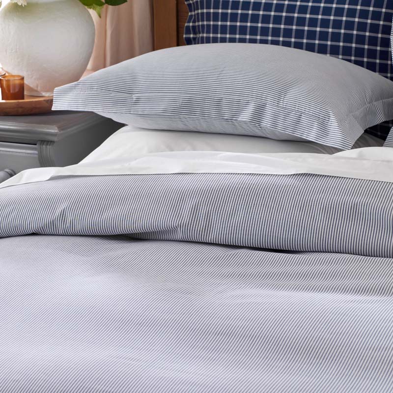 Classic Stripes and Plaids Cool Yarn-Dyed Cotton Percale Pillowcase Set