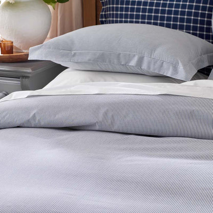 Classic Stripes and Plaids Cool Yarn-Dyed Cotton Percale Pillowcase Set