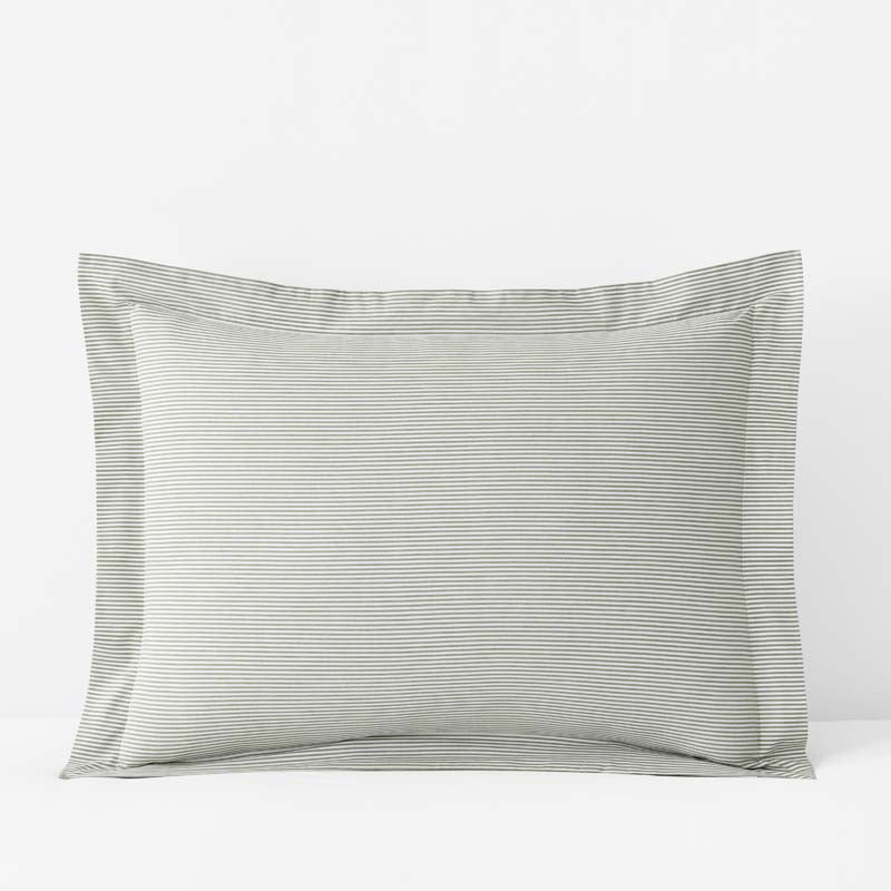 Classic Stripes and Plaids Cool Yarn-Dyed Cotton Percale Sham