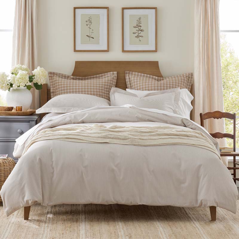 Classic Stripes and Plaids Cool Yarn-Dyed Cotton Percale Bed Sheet Set