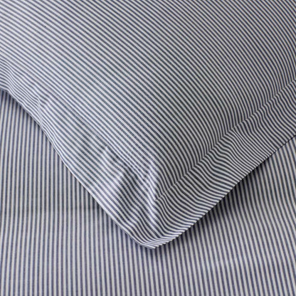 Classic Stripes and Plaids Cool Yarn-Dyed Cotton Percale Flat Bed Sheet