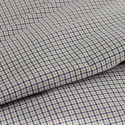 Classic Stripes and Plaids Cool Yarn-Dyed Cotton Percale Fitted Bed Sheet