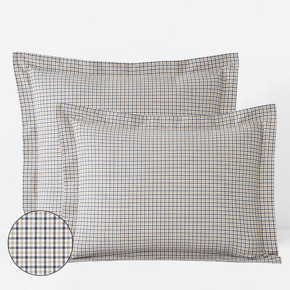 Classic Stripes and Plaids Cool Yarn-Dyed Cotton Percale Sham