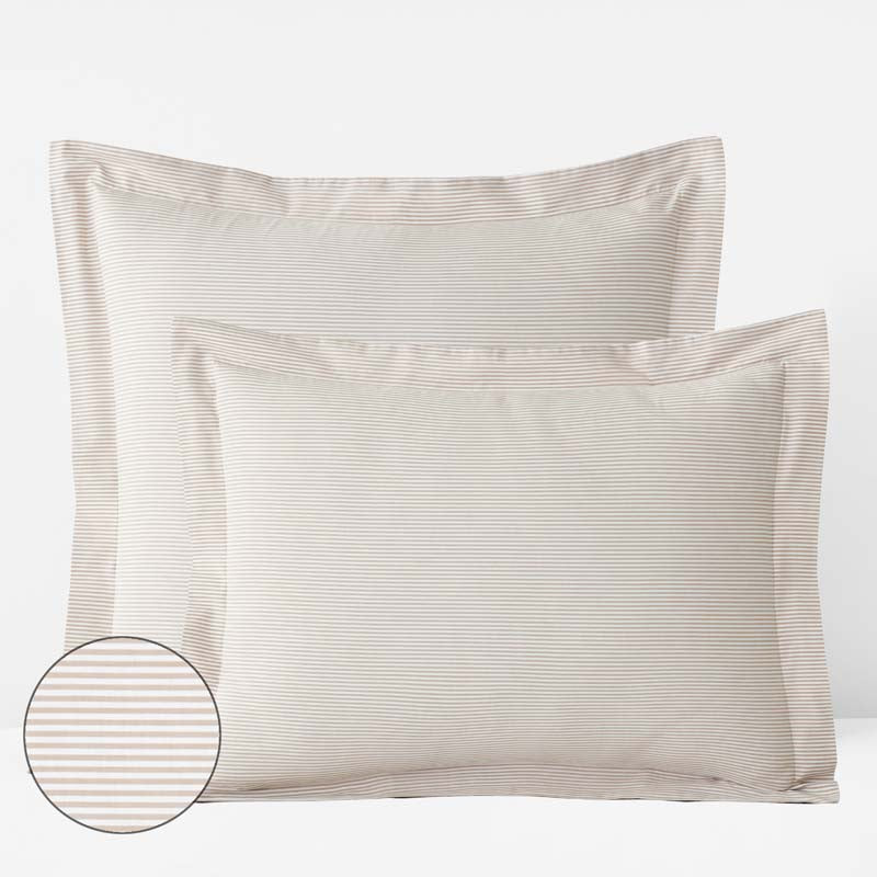 Classic Stripes and Plaids Cool Yarn-Dyed Cotton Percale Sham
