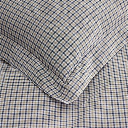 Classic Stripes and Plaids Cool Yarn-Dyed Cotton Percale Sham