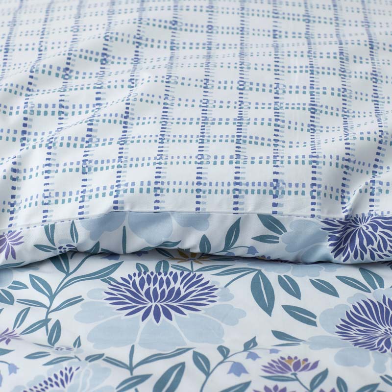 Tira Floral Classic Cool Cotton Percale Bed Sheet Set