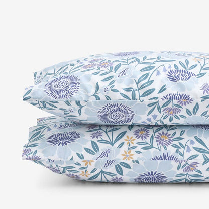 Tira Floral Classic Cool Cotton Percale Pillowcase Set