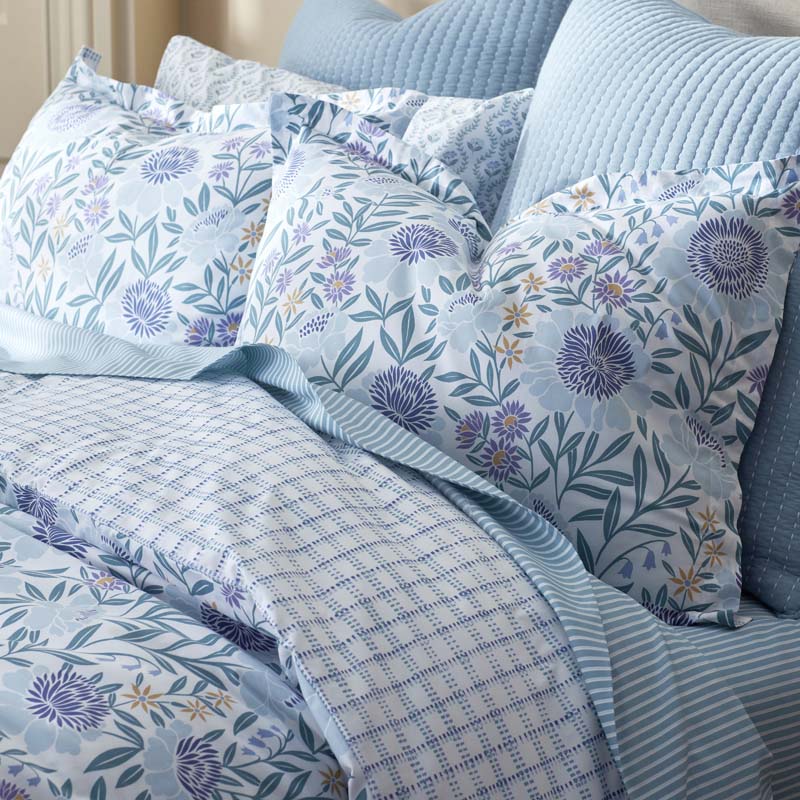 Tira Floral Classic Cool Cotton Percale Fitted Bed Sheet