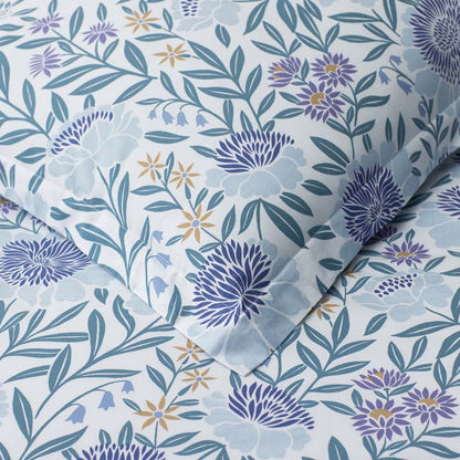Tira Floral Classic Cool Cotton Percale Flat Bed Sheet