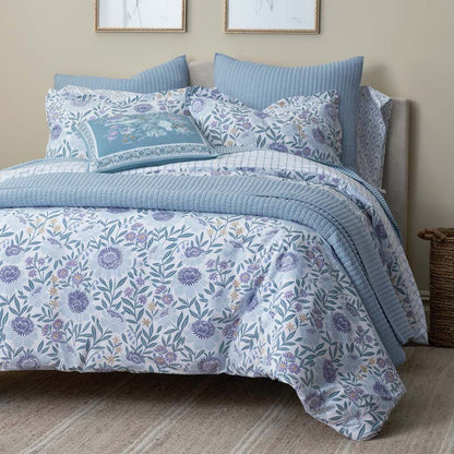 Tira Floral Classic Cool Cotton Percale Fitted Bed Sheet