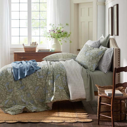 Tira Floral Classic Cool Cotton Percale Bed Sheet Set